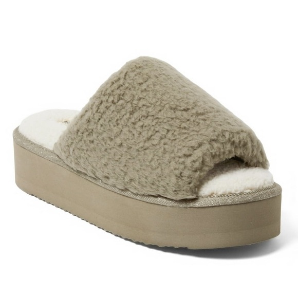 dearfoams Shoes - Dearfoams Cozy Comfort Women's Platform Terry Slide Slipper
